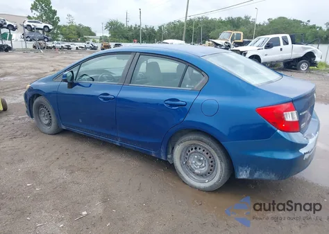 2012 Honda Civic Lx z USA, uszkodzony, nr VIN 2HGFB2F5XCH534594